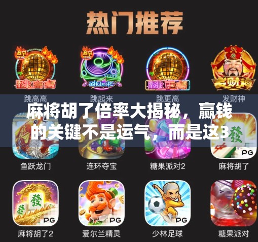 麻将胡了倍率大揭秘,赢钱的关键不是运气,而是这3个隐藏规则! 麻将胡了倍率大揭秘,赢钱的关键不是运气,而是这3个隐藏规则!