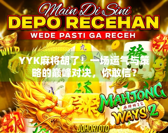 YYK麻将胡了!一场运气与策略的巅峰对决,你敢信? YYK麻将胡了!一场运气与策略的巅峰对决,你敢信?