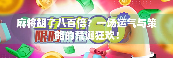 麻将胡了八百倍?一场运气与策略的荒诞狂欢! 麻将胡了八百倍?一场运气与策略的荒诞狂欢!