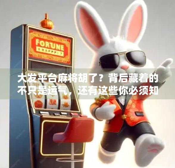 大发平台麻将胡了?背后藏着的不只是运气,还有这些你必须知道的真相! 大发平台麻将胡了?背后藏着的不只是运气,还有这些你必须知道的真相!