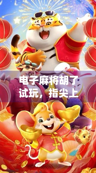 电子麻将胡了试玩，指尖上的老友记，传统游戏的数字新生代！