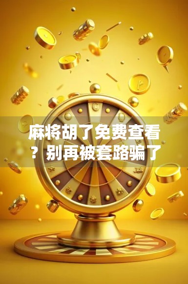 麻将胡了免费查看?别再被套路骗了!真相曝光,看完秒懂! 麻将胡了免费查看?别再被套路骗了!真相曝光,看完秒懂!